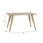 Söögilaud HELENA 140x80xH74cm, tamm Söögilauad HELENA