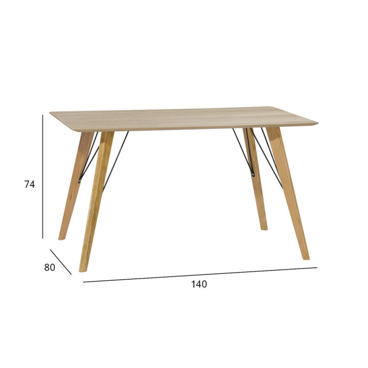 Söögilaud HELENA 140x80xH74cm, tamm Söögilauad HELENA
