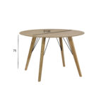 Söögilaud HELENA D100xH75cm, tamm Söögilauad HELENA