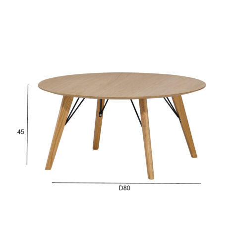 Diivanilaud HELENA D80xH45cm, tamm Diivanilauad ja abilauad Diivanilauad ja abilauad