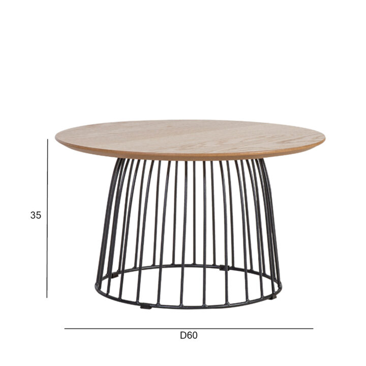Diivanilaud HELENA D60xH35cm, tamm Diivanilauad ja abilauad Diivanilauad ja abilauad