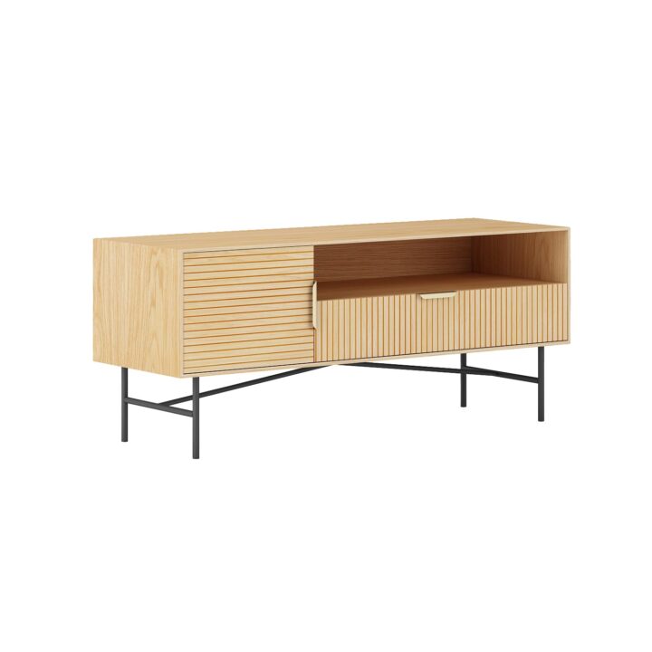 TV laud BASSEL 120x40xH50cm, 3D melamiin Elutoamööbel H01-800 TV-alused