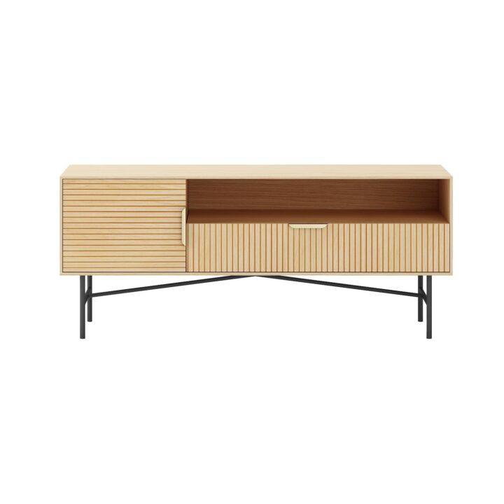 TV laud BASSEL 120x40xH50cm, 3D melamiin Elutoamööbel H01-800 TV-alused