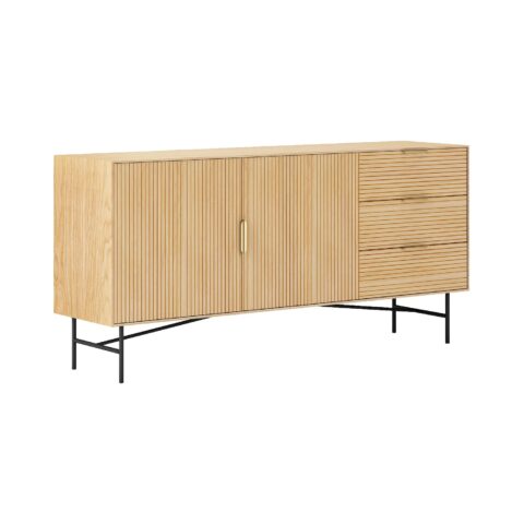 Kummut BASSEL 160x40H75cm, 3D melamiin Elutoamööbel H01-700 Kapid, kummutid ja riiulid