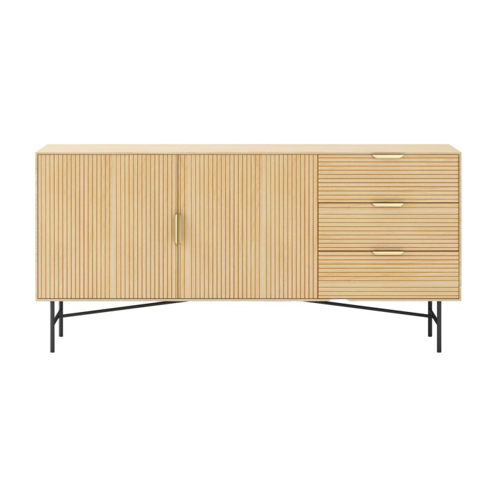Kummut BASSEL 160x40H75cm, 3D melamiin Elutoamööbel H01-700 Kapid, kummutid ja riiulid