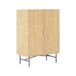 Kapp BASSEL 80x40xH110cm, 3D melamiin Elutoamööbel H01-700 Kapid