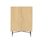 Kapp BASSEL 80x40xH110cm, 3D melamiin Elutoamööbel H01-700 Kapid