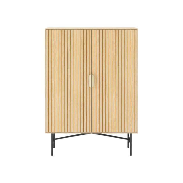 Kapp BASSEL 80x40xH110cm, 3D melamiin Elutoamööbel H01-700 Kapid