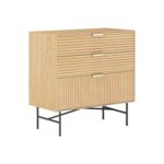 Kummut BASSEL 80x40xH80cm, 3D melamiin Elutoamööbel H01-700 Kapid