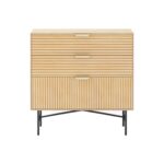 Kummut BASSEL 80x40xH80cm, 3D melamiin Elutoamööbel H01-700 Kapid