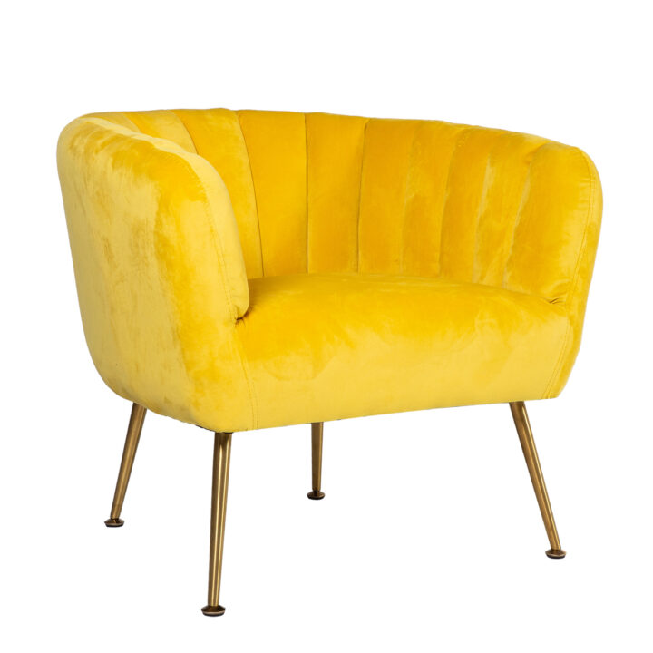 Tugitool TUCKER 78x71xH69cm, kollane Elutoamööbel Elutuppa jõuludeks