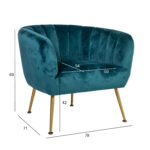 Tugitool TUCKER 78x71xH69cm, mereroheline Elutoamööbel Elutuppa jõuludeks