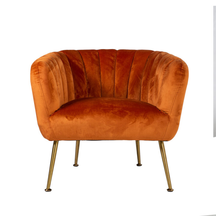 Tugitool TUCKER 78x71xH69cm, ookerpunane Elutoamööbel Elutuppa jõuludeks