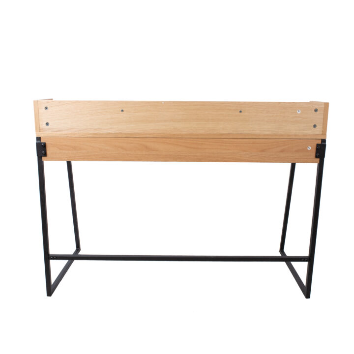 Kirjutuslaud HELENA 120x60xH88cm, hele tamm, MDF, metall Kirjutuslauad HELENA