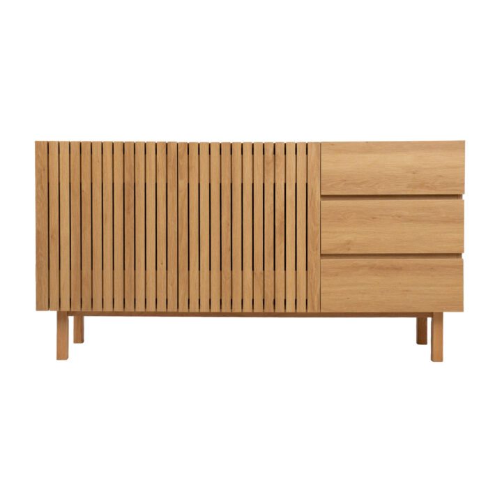Kummut SUNNY 150x40xH80cm, melamiin tamm Elutoamööbel H01-700 Kapid
