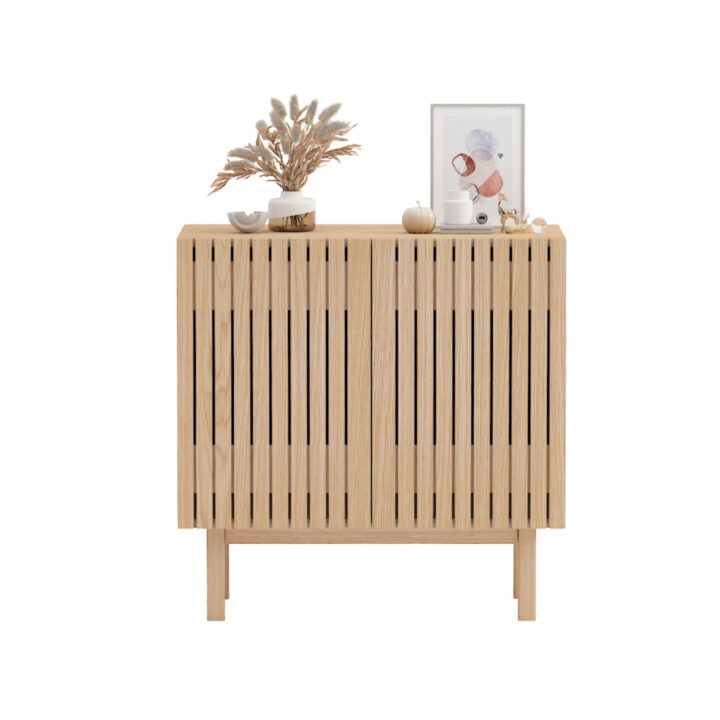 Kummut SUNNY 80x40xH80cm, melamiin tamm Elutoamööbel H01-700 Kapid