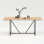 Söögilaud CINDY 160x90xH75cm, melamiin tamm Söögilauad H02-200 Söögilauad