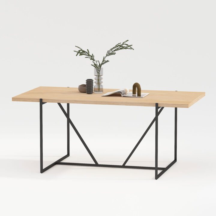 Söögilaud CINDY 160x90xH75cm, melamiin tamm Söögilauad H02-200 Söögilauad