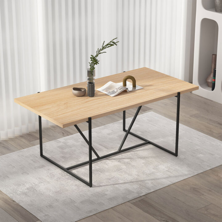 Söögilaud CINDY 160x90xH75cm, melamiin tamm Söögilauad H02-200 Söögilauad