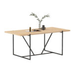 Söögilaud CINDY 180x90xH75cm, melamiin tamm Söögilauad H02-200 Söögilauad