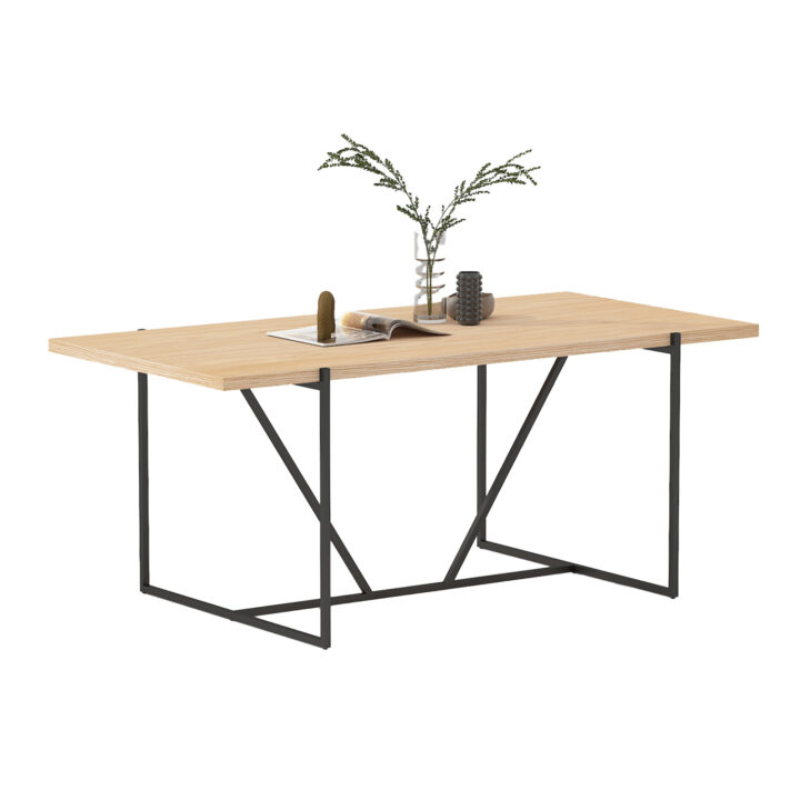 Söögilaud CINDY 180x90xH75cm, melamiin tamm Söögilauad H02-200 Söögilauad