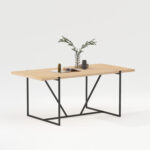 Söögilaud CINDY 180x90xH75cm, melamiin tamm Söögilauad H02-200 Söögilauad