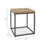 Abilaud INDUS 45x45xH50cm, tamm Abilauad ja serveerimislauad Abilauad ja serveerimislauad