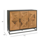 Kummut INDUS 117x46xH87cm, tamm Söögituba H02-400 Vitriinkapid, kummutid ja riiul