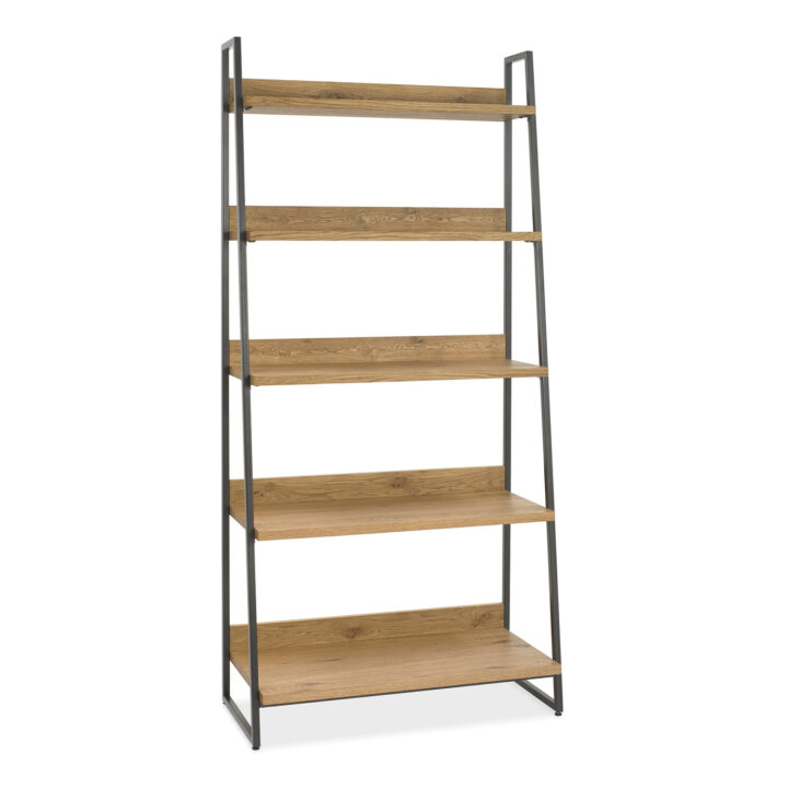 Riiul INDUS 90x43xH190cm, tamm Söögituba H02-400 Vitriinkapid