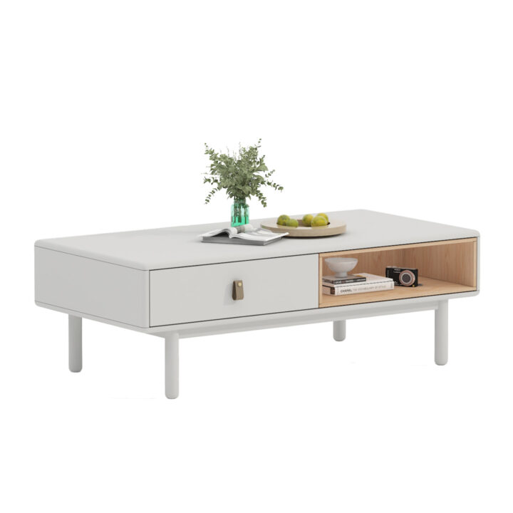 Diivanilaud IRIS 120x60xH40cm, valge Diivanilauad ja abilauad Diivanilauad ja abilauad