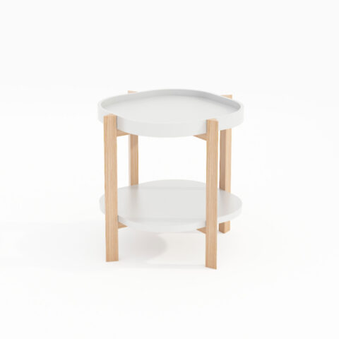 Abilaud NORAH 40x40xH60cm, valge Diivanilauad ja abilauad Diivanilauad ja abilauad