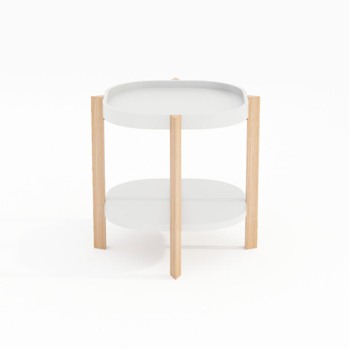Abilaud NORAH 40x40xH60cm, valge Diivanilauad ja abilauad Diivanilauad ja abilauad