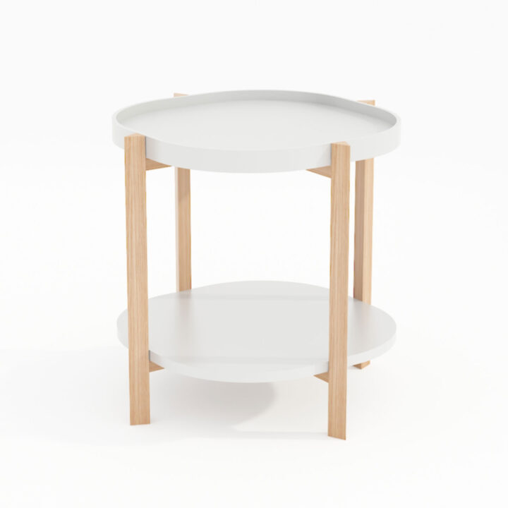 Abilaud NORAH 50x50xH55cm, valge Diivanilauad ja abilauad Diivanilauad ja abilauad