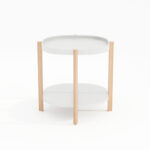 Abilaud NORAH 50x50xH55cm, valge Diivanilauad ja abilauad Diivanilauad ja abilauad