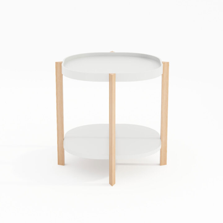 Abilaud NORAH 50x50xH55cm, valge Diivanilauad ja abilauad Diivanilauad ja abilauad