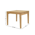 Söögilaud BOWEN 90+90x90xH76cm, tamm Söögilauad