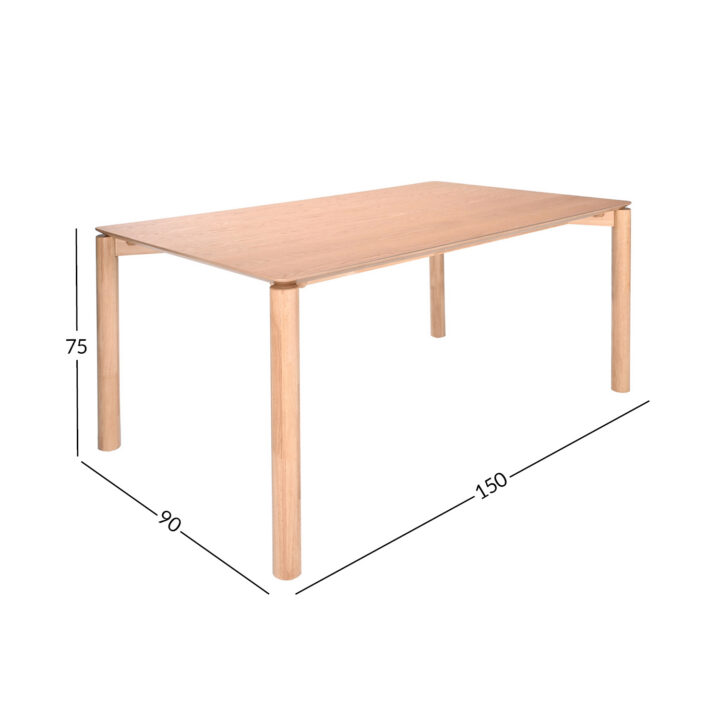 Söögilaud GARDENIA 150x90xH75cm, tamm Söögilauad