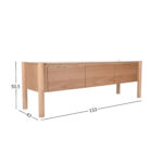 TV laud GARDENIA 153x43xH50,5cm, tamm Elutoamööbel