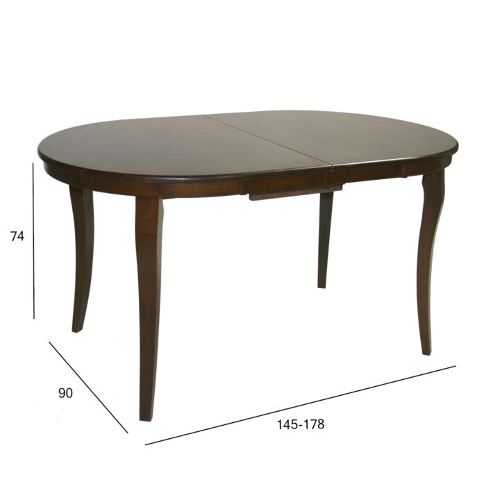 Söögilaud JOY 145/178x90xH74cm, tume pähkel Pikendatavad söögilauad H02-106 Pikendatavad söögilauad