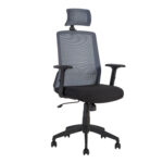 Töötool BRAVO 62x53xH114-120cm, must/hall Arvutitoolid ja töötoolid ALPHA