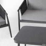 Aiamööbli komplekt WEILBURG laud 100x55xH45cm, diivan 150x77xH73cm, 2 tooli 70x77xH73cm, alumiinium Aiadiivanid ja komplektid Diivanikomplektid
