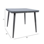 Laud ANDROS 90x90xH75cm, hall Aialauad Aialauad