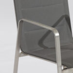 Tool BEVERLY hall 54,5x66xH82cm, textiline iste, roostevabast terasest raam Aiatoolid ja aiapingid Aiatoolid ja aiapingid