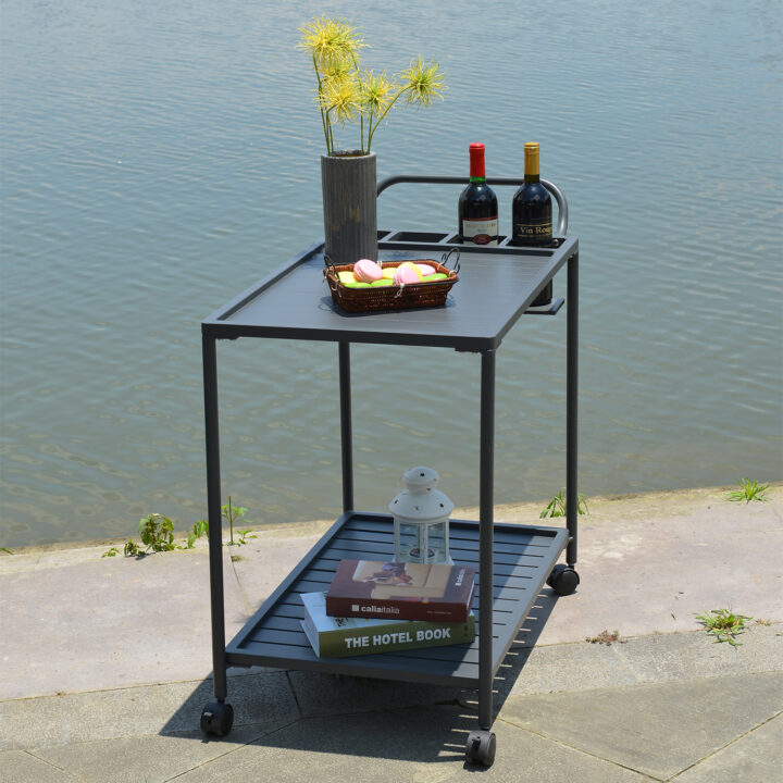 Serveerimislaud MAGIC 88x44xH80cm, tumehall Aialauad Aialauad
