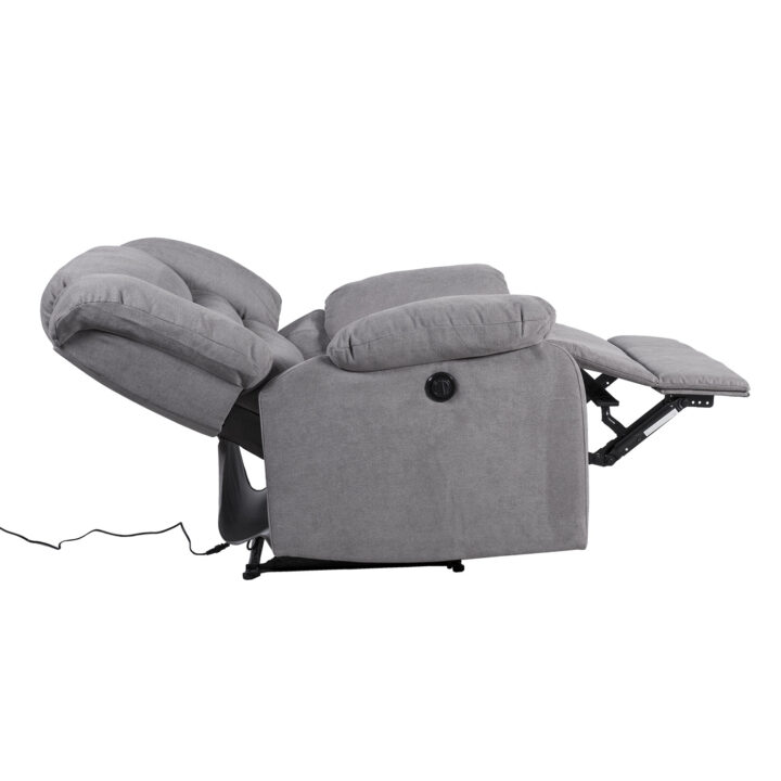 Tugitool CYRUS elektriline recliner 99x95xH102cm, hall Elutoamööbel H01-500 Tugitoolid ja kiiktoolid