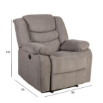Tugitool CYRUS elektriline recliner 99x95xH102cm, taupe Elutoamööbel H01-500 Tugitoolid ja kiiktoolid