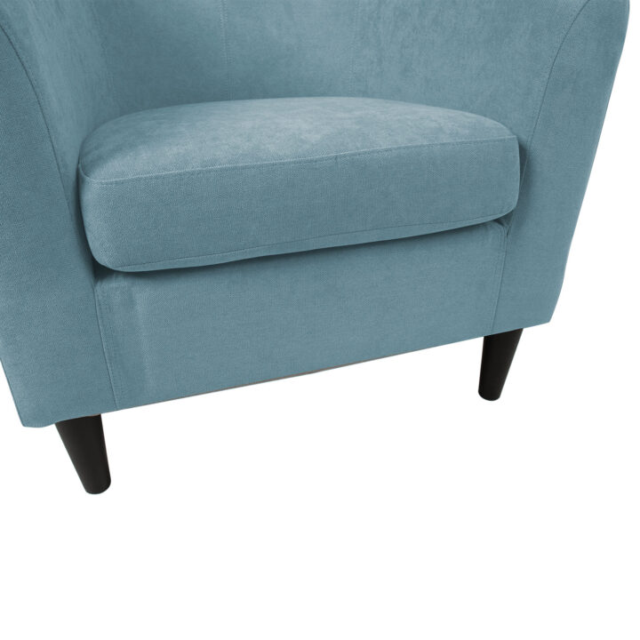 Tugitool WESTER 76×68,5xH74cm, kattematerjal: kangas, värvus: hallikassinine, tumedad plastikjalad Elutoamööbel SARI
