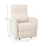 Tugitool recliner SAHARA 79x90xH102cm, loodusvalge Elutoamööbel Elutuppa jõuludeks