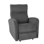 Tugitool recliner SAHARA tumehall, 79x90xH102cm, vineer, metall Elutoamööbel Elutuppa jõuludeks
