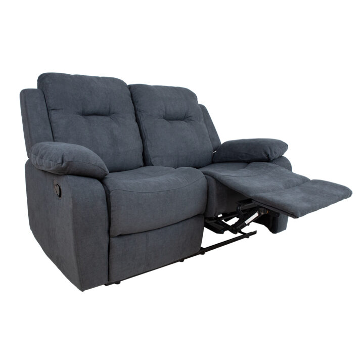 Diivan DIXON 2-kohaline recliner, 155x95xH102cm, tumehall, polüesterkangas, vineer, metall Diivanid Diivanid